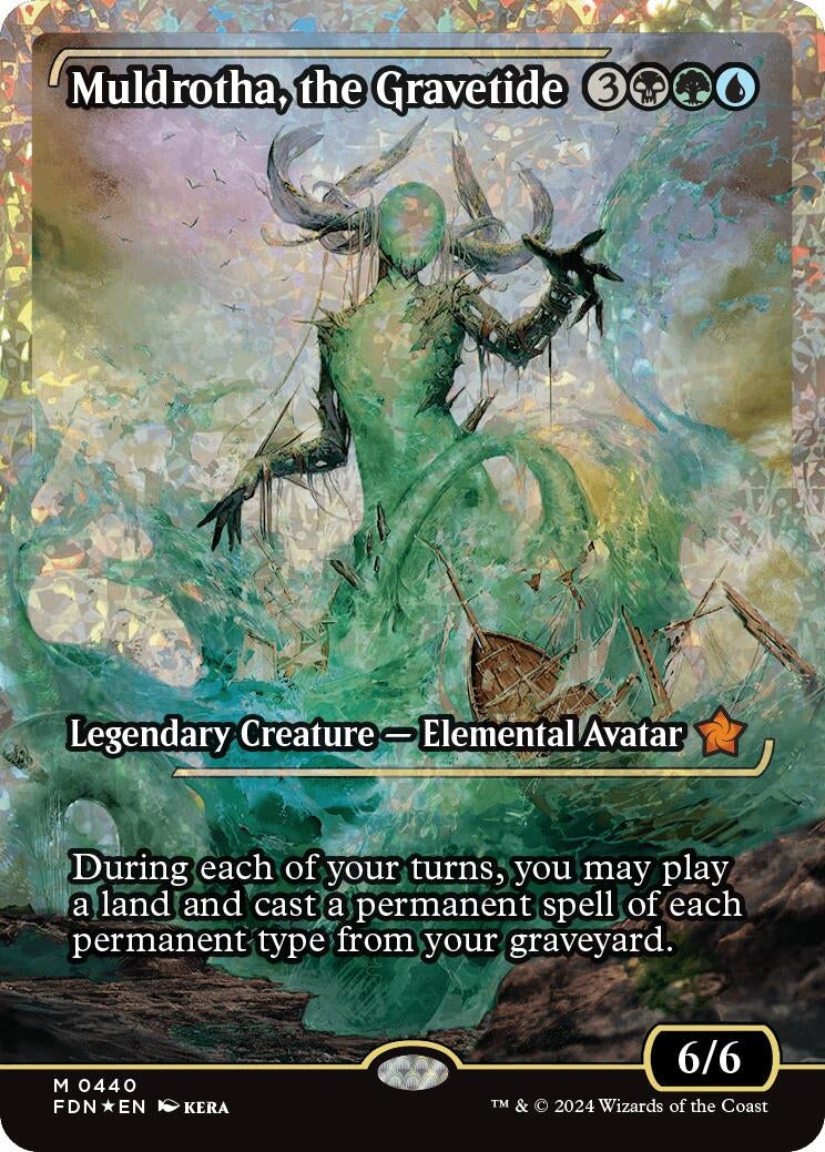 Image for Muldrotha, the Gravetide (Showcase) (Fracture Foil) (440) (Foil) (Foundations) - Magic: The Gathering
