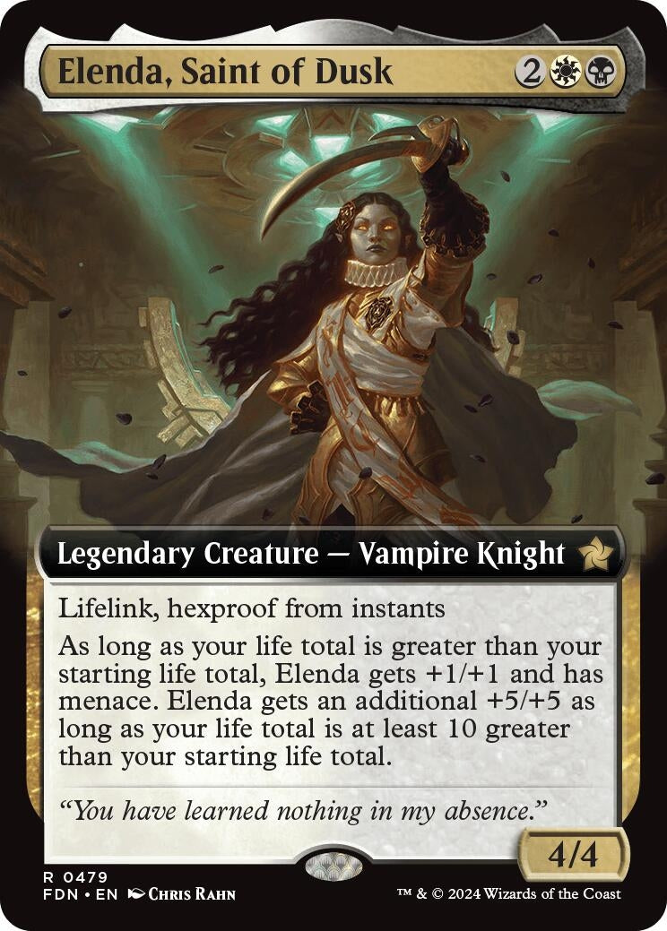 Image for Elenda, Saint of Dusk (Extended Art) (479) (Foil) (Foundations) - Magic: The Gathering