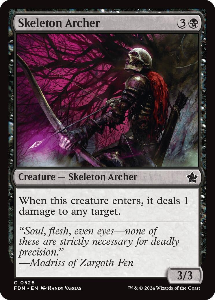 Image for Skeleton Archer (526) (Foundations) - Magic: The Gathering