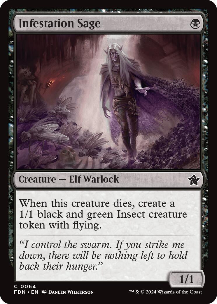 Image for Infestation Sage (64) (Foil) (Foundations) - Magic: The Gathering