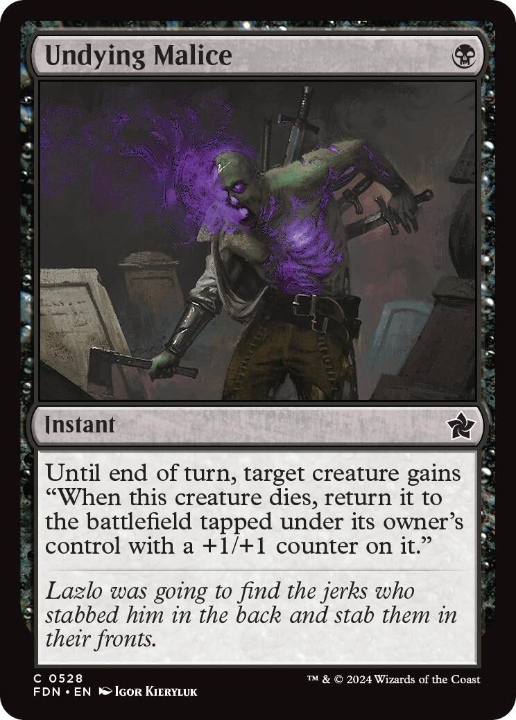 Image for Undying Malice (528) (Foundations) - Magic: The Gathering