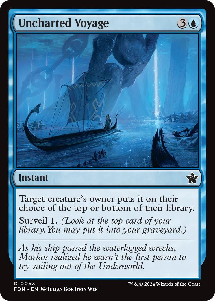 Image for Uncharted Voyage (53) (Foil) (Foundations) - Magic: The Gathering