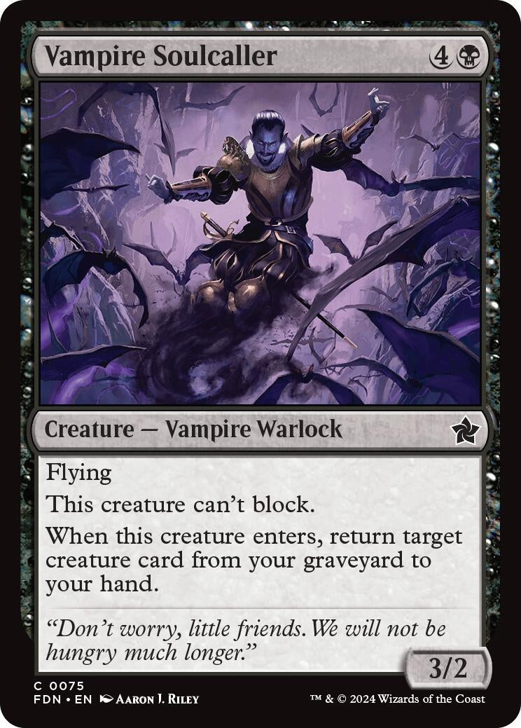 Image for Vampire Soulcaller (0075) (75) (Foil) (Foundations) - Magic: The Gathering