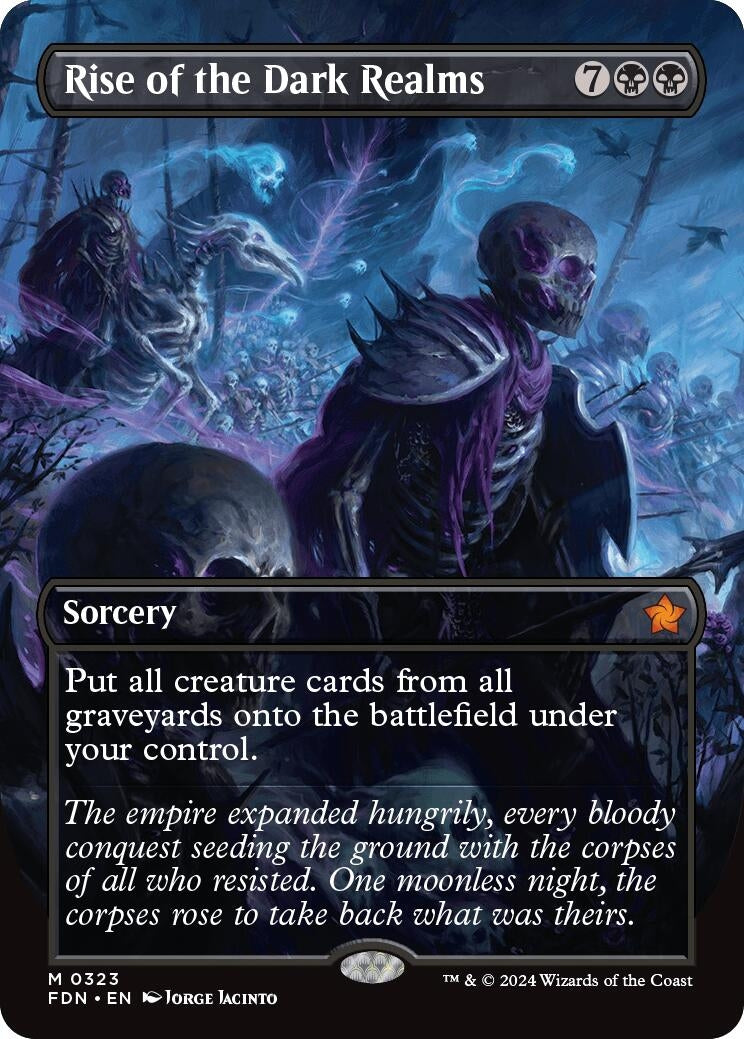 Image for Rise of the Dark Realms (Borderless) (323) (Foil) (Foundations) - Magic: The Gathering