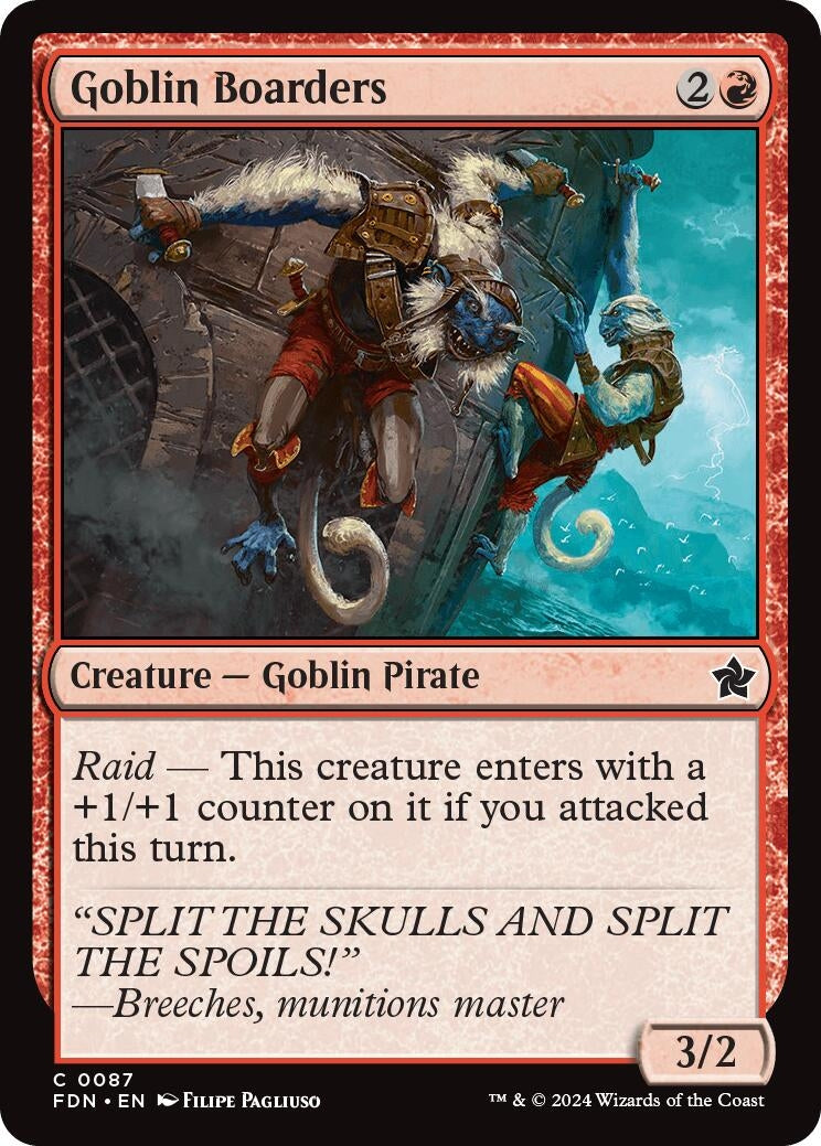 Image for Goblin Boarders (87) (Foil) (Foundations) - Magic: The Gathering