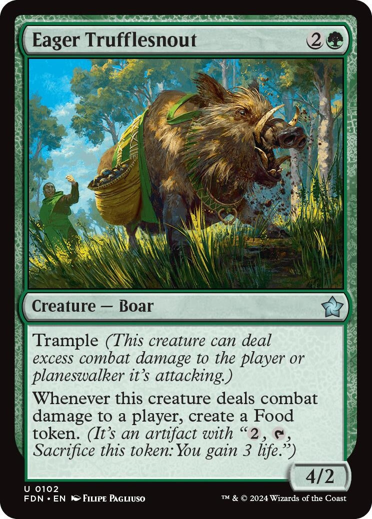 Image for Eager Trufflesnout (102) (Foil) (Foundations) - Magic: The Gathering