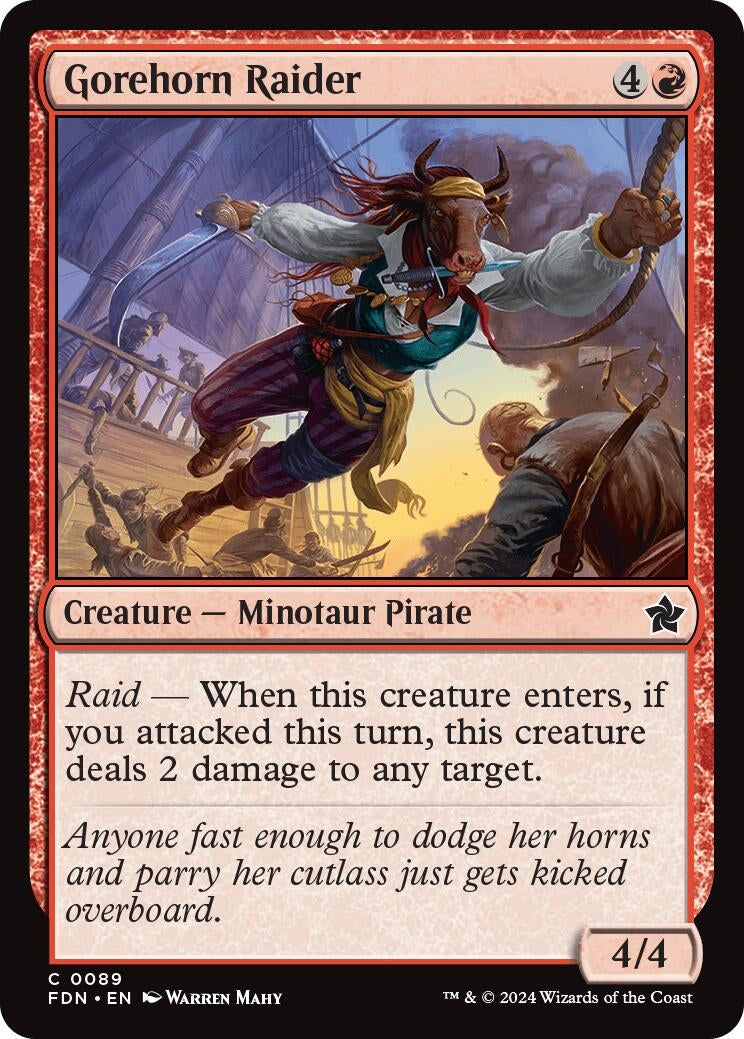 Image for Gorehorn Raider (89) (Foundations) - Magic: The Gathering