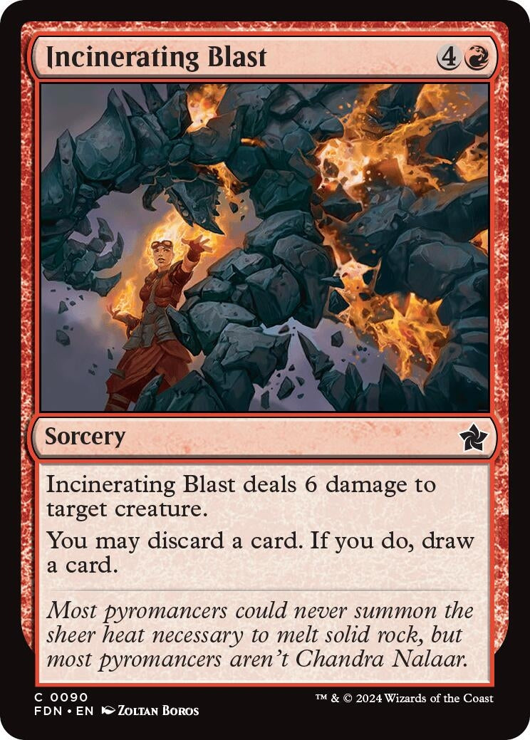 Image for Incinerating Blast (90) (Foil) (Foundations) - Magic: The Gathering