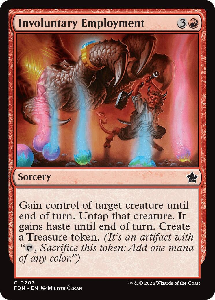 Image for Involuntary Employment (203) (Foil) (Foundations) - Magic: The Gathering