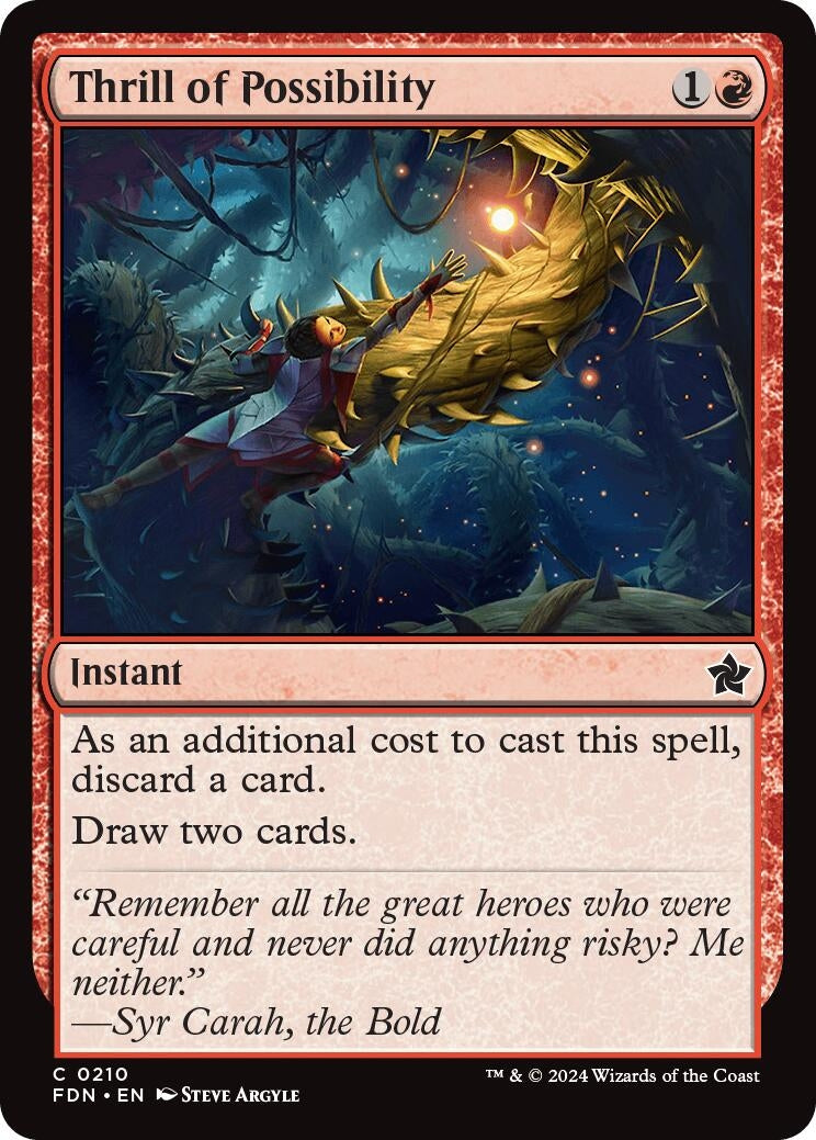 Image for Thrill of Possibility (210) (Foil) (Foundations) - Magic: The Gathering