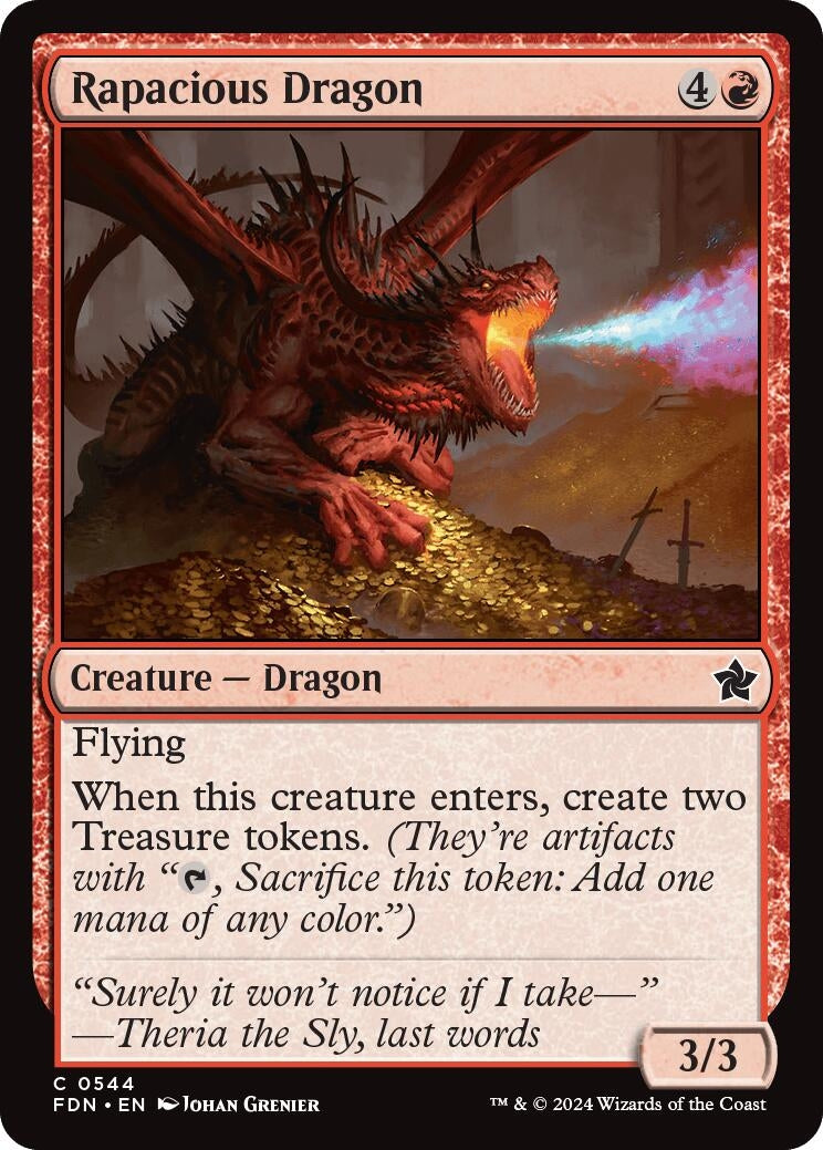 Image for Rapacious Dragon (544) (Foundations) - Magic: The Gathering