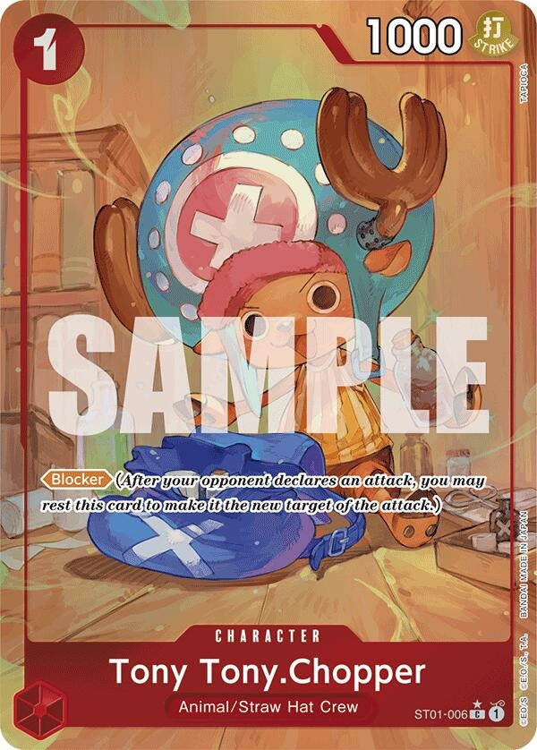 Image for Tony Tony.Chopper (ST01-006) (Alternate Art) (ST01-006) (Foil) (Premium Booster -The Best-) - One Piece Card Game