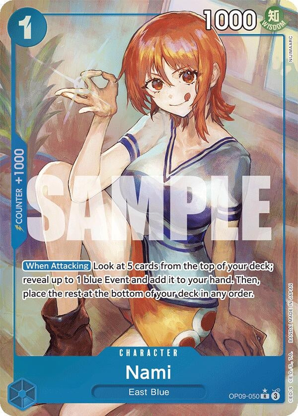 Image for Nami (050) (Parallel) (OP09-050) (Foil) (Emperors in the New World) - One Piece Card Game