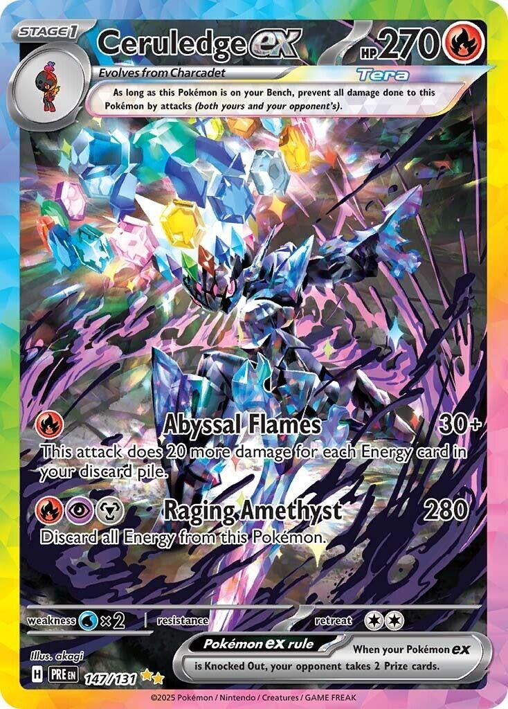 Image for Ceruledge ex (147/131) (SV: Prismatic Evolutions) - Pokemon