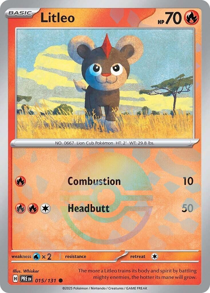 Litleo (Poke Ball Pattern) (015/131) (SV: Prismatic Evolutions)