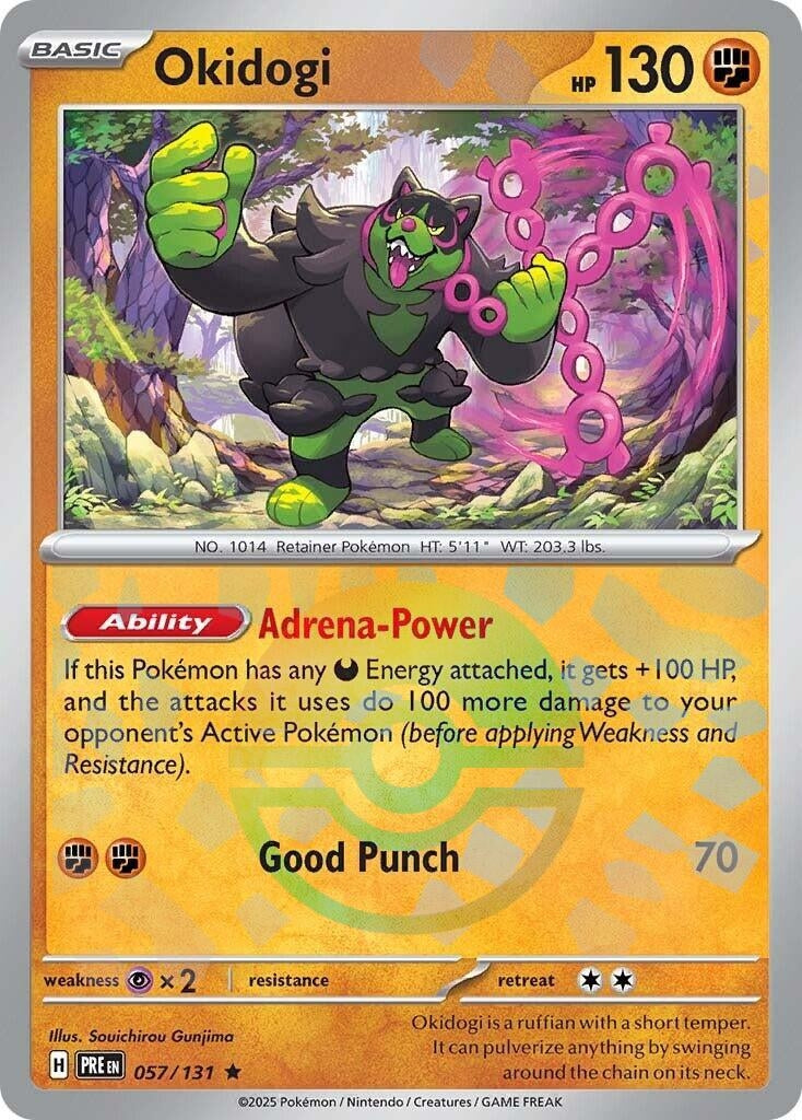 Image for Okidogi (Poke Ball Pattern) (057/131) (SV: Prismatic Evolutions) - Pokemon