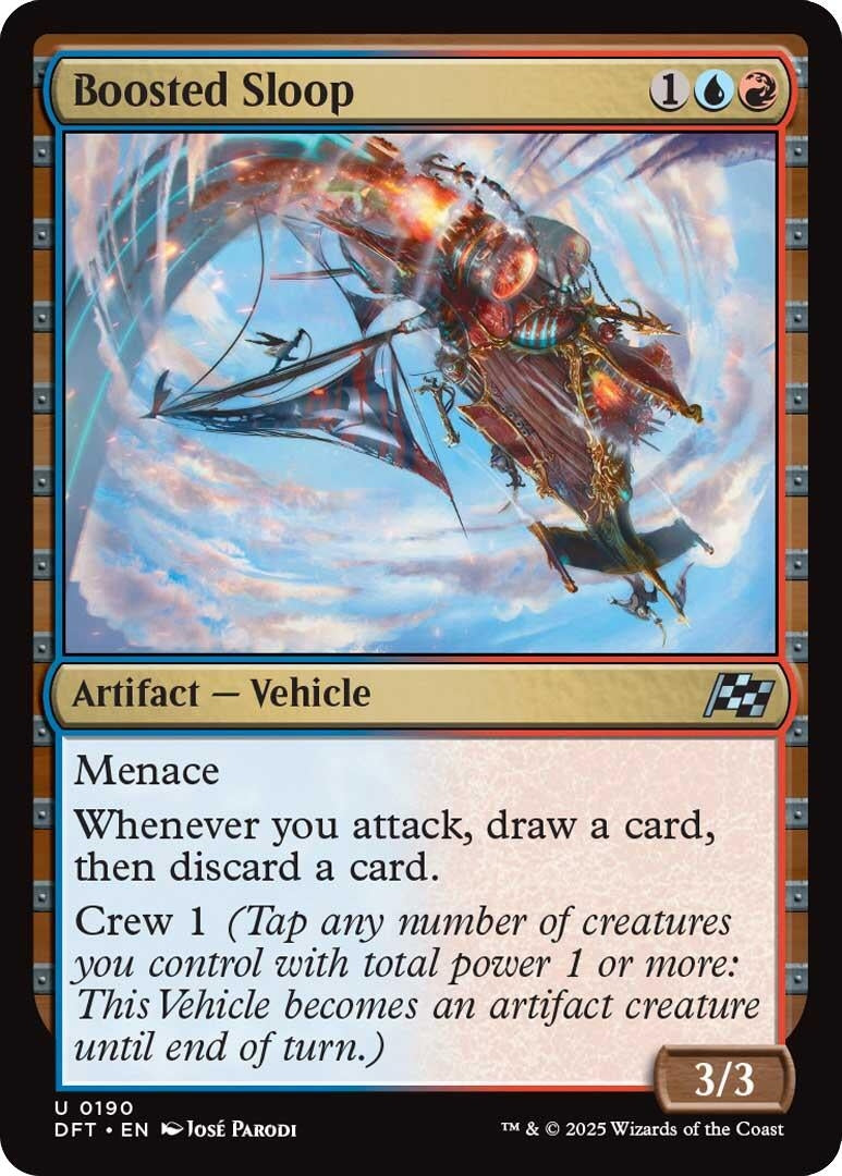 Image for Boosted Sloop (190) (Foil) (Aetherdrift) (DFT) - Magic: The Gathering