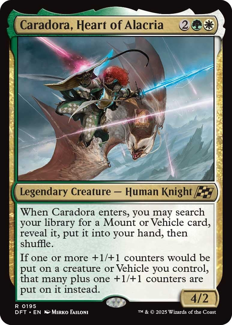 Image for Caradora, Heart of Alacria (195) (Aetherdrift) (DFT) - Magic: The Gathering