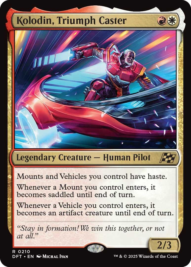Image for Kolodin, Triumph Caster (210) (Foil) (Aetherdrift) (DFT) - Magic: The Gathering