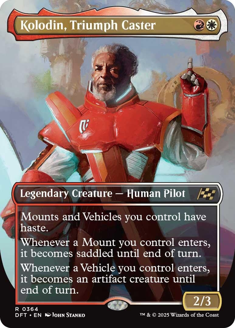 Image for Kolodin, Triumph Caster (Borderless) (364) (Foil) (Aetherdrift) (DFT) - Magic: The Gathering