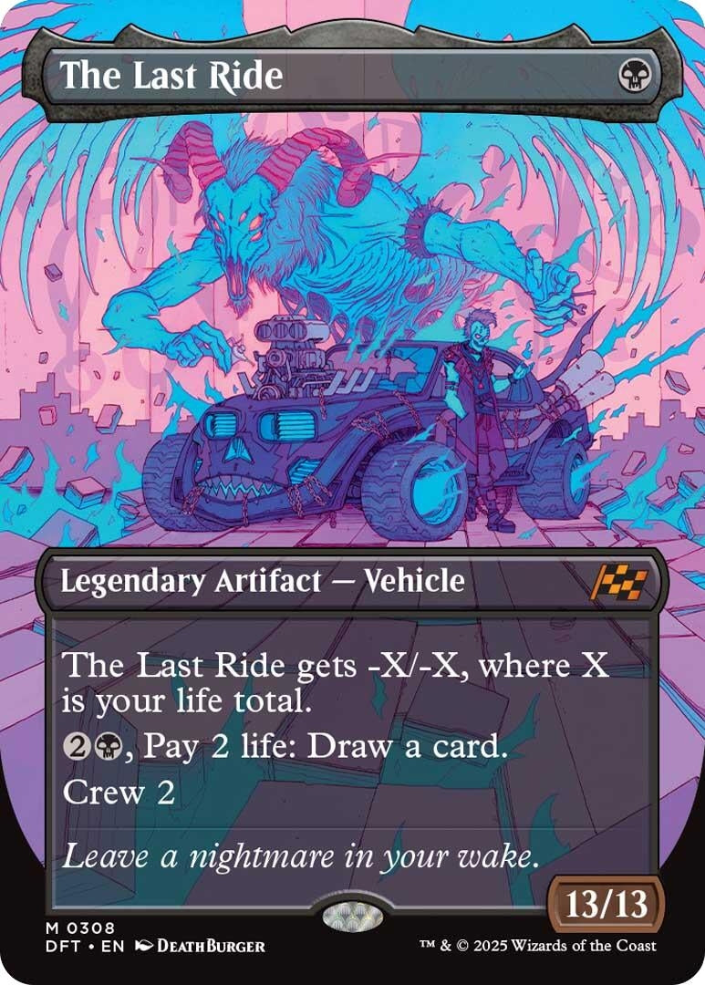 Image for The Last Ride (Borderless) (308) (Foil) (Aetherdrift) (DFT) - Magic: The Gathering