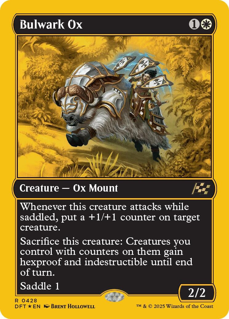 Image for Bulwark Ox (First-Place Foil) (428) (Foil) (Aetherdrift) (DFT) - Magic: The Gathering
