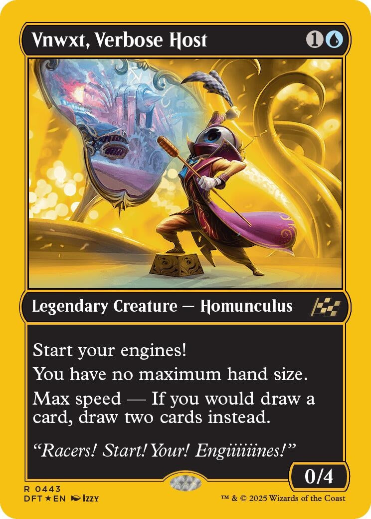Image for Vnwxt, Verbose Host (First-Place Foil) (443) (Foil) (Aetherdrift) (DFT) - Magic: The Gathering