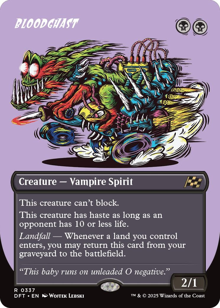 Image for Bloodghast (Borderless) (337) (Foil) (Aetherdrift) (DFT) - Magic: The Gathering
