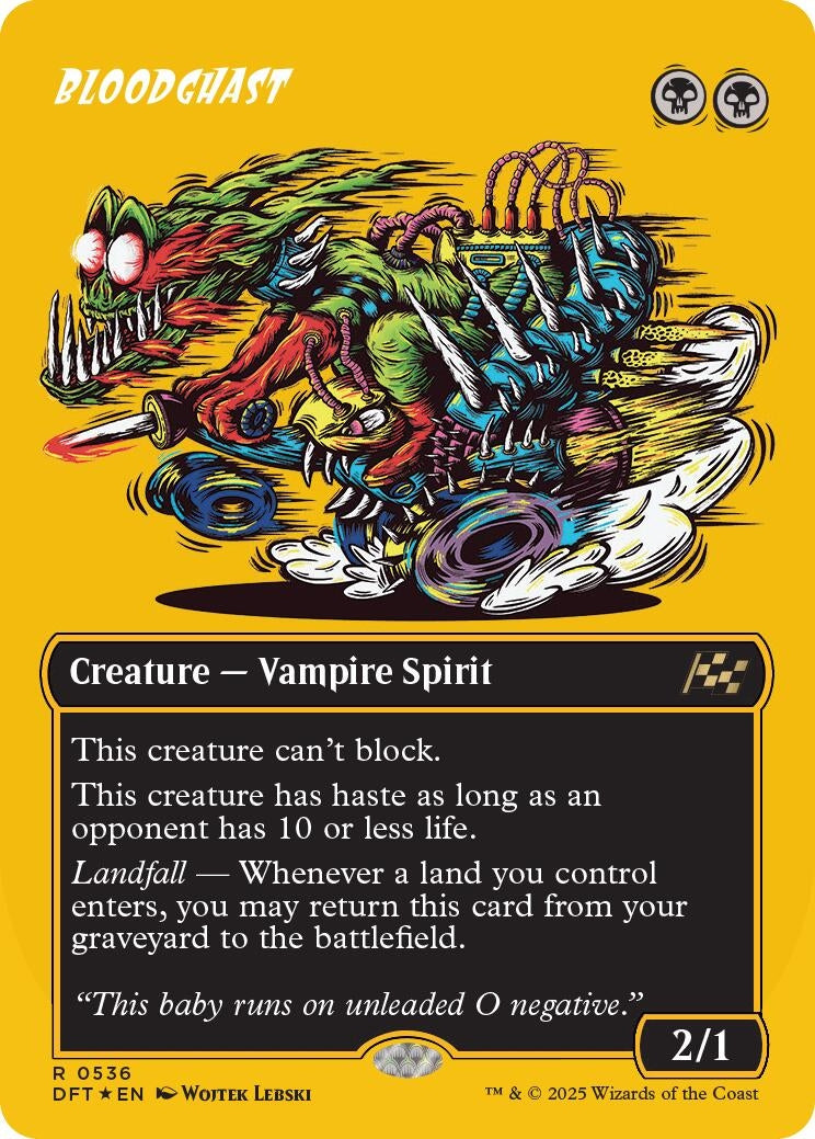 Image for Bloodghast (Borderless) (First-Place Foil) (536) (Foil) (Aetherdrift) (DFT) - Magic: The Gathering