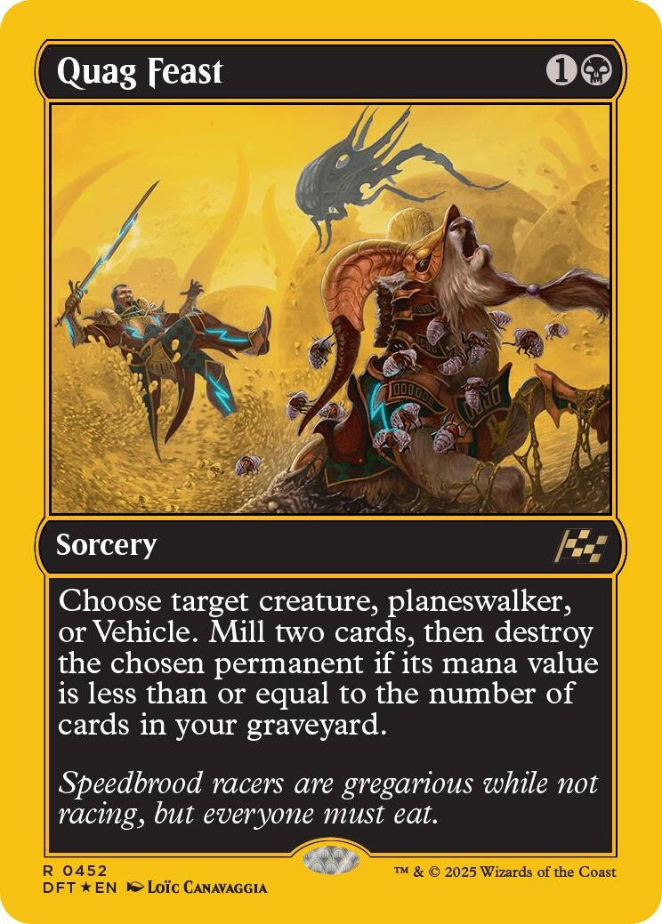 Image for Quag Feast (First-Place Foil) (452) (Foil) (Aetherdrift) (DFT) - Magic: The Gathering