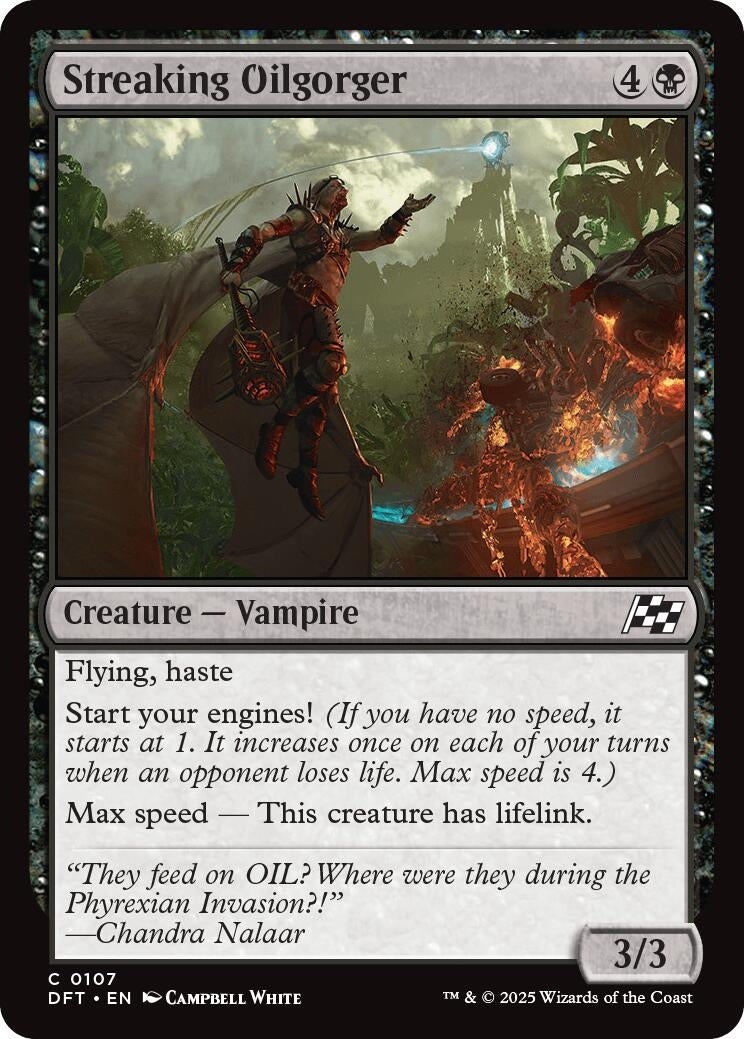 Image for Streaking Oilgorger (107) (Foil) (Aetherdrift) (DFT) - Magic: The Gathering
