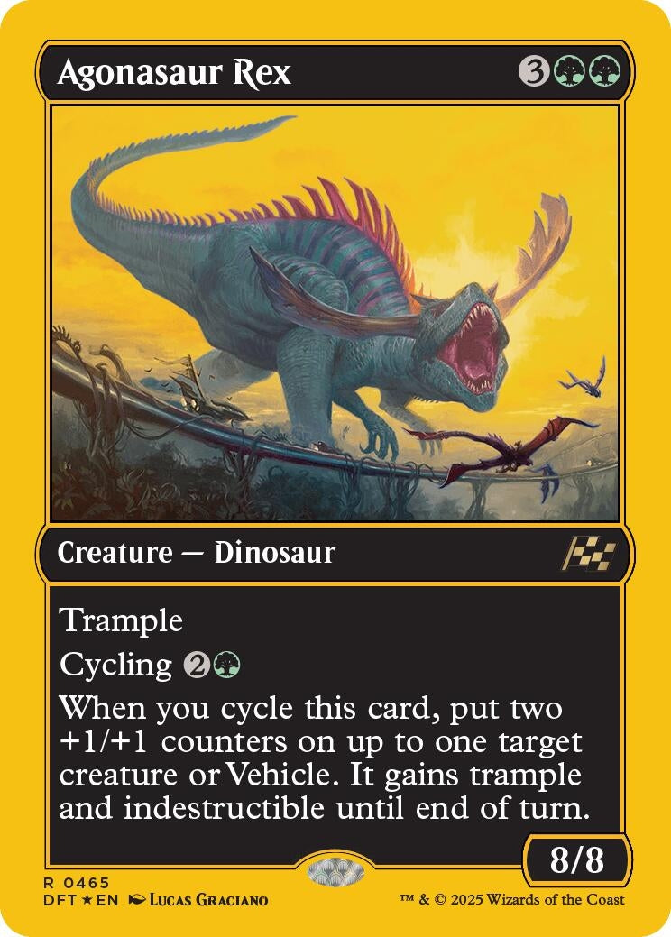 Image for Agonasaur Rex (First-Place Foil) (465) (Foil) (Aetherdrift) (DFT) - Magic: The Gathering