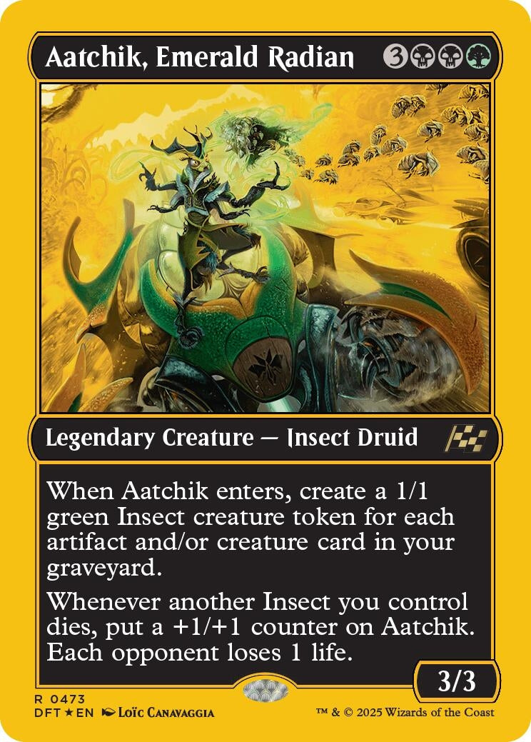 Image for Aatchik, Emerald Radian (First-Place Foil) (473) (Foil) (Aetherdrift) (DFT) - Magic: The Gathering