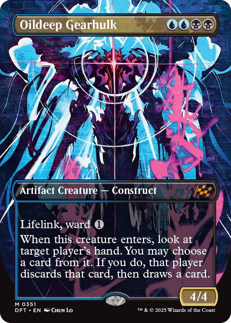 Image for Oildeep Gearhulk (Borderless) (351) (Foil) (Aetherdrift) (DFT) - Magic: The Gathering