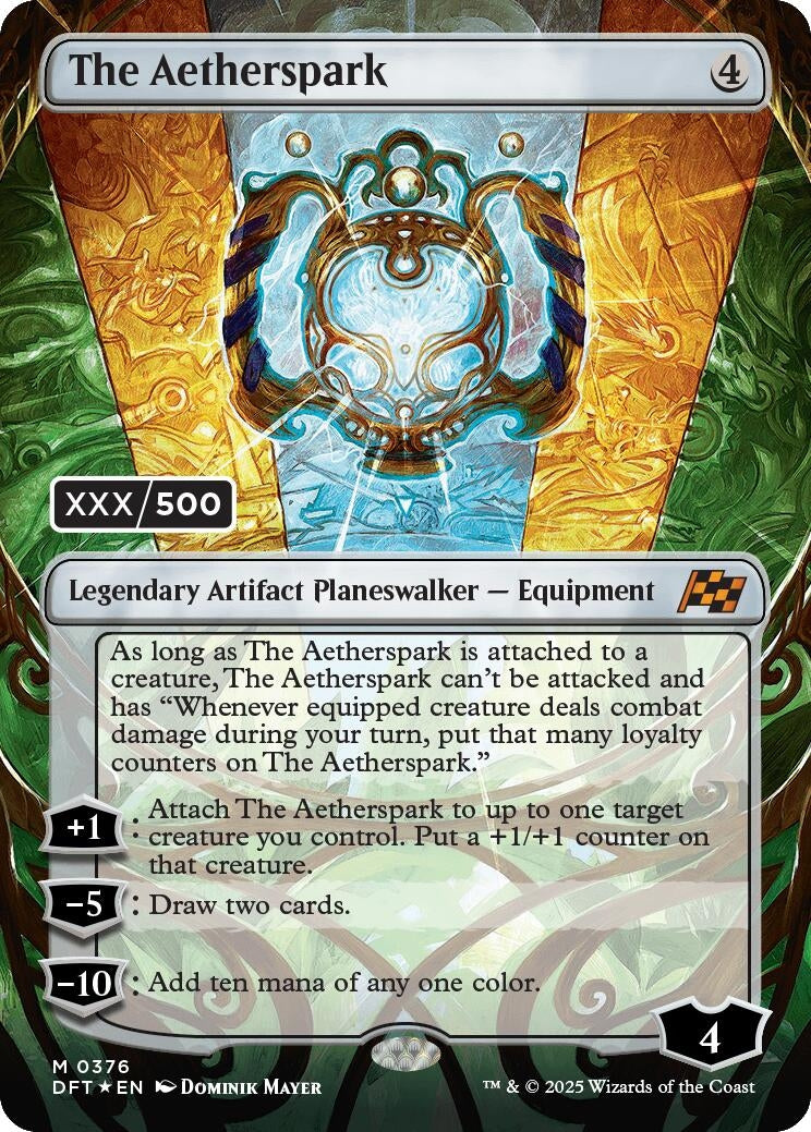 Image for The Aetherspark (Serial Numbered) (376) (Foil) (Aetherdrift) (DFT) - Magic: The Gathering