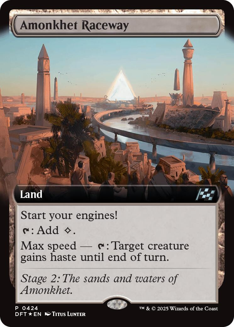 Image for Amonkhet Raceway (Extended Art) (424) (Foil) (Aetherdrift) (DFT) - Magic: The Gathering
