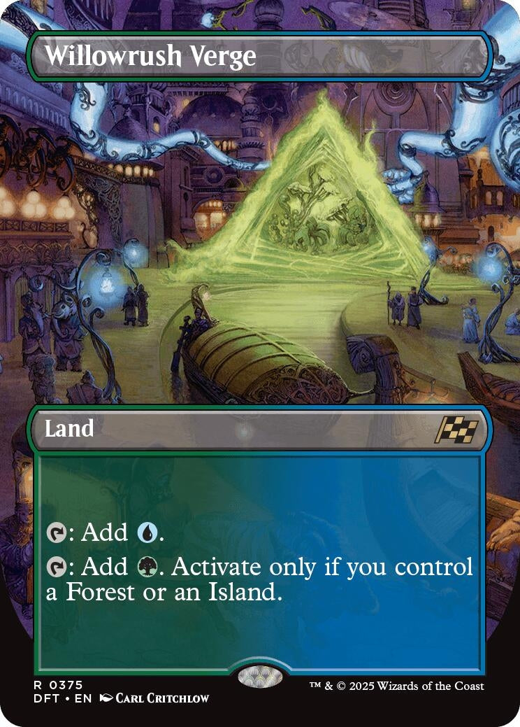 Image for Willowrush Verge (Borderless) (375) (Foil) (Aetherdrift) (DFT) - Magic: The Gathering
