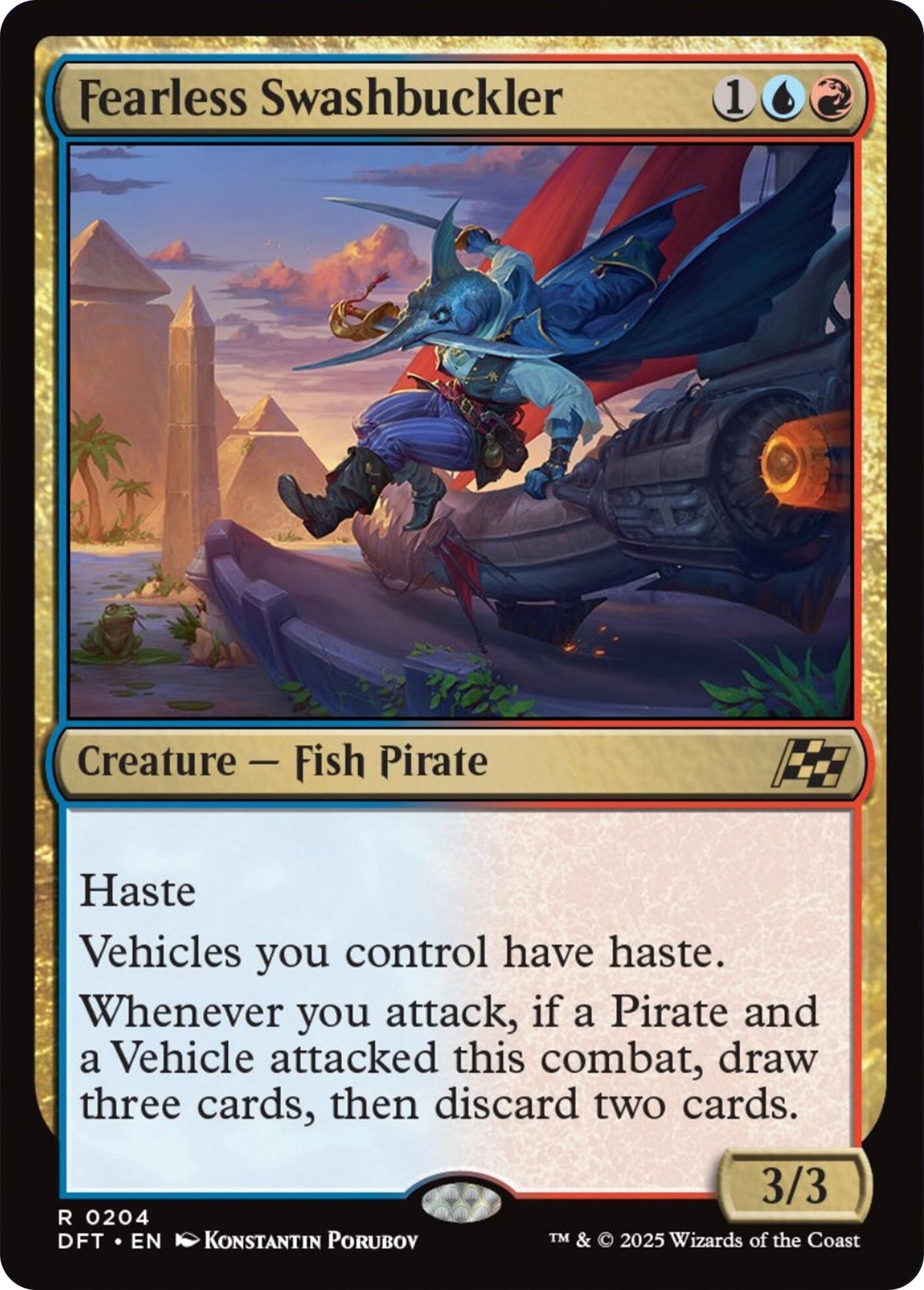 Image for Fearless Swashbuckler (204) (Foil) (Aetherdrift) (DFT) - Magic: The Gathering