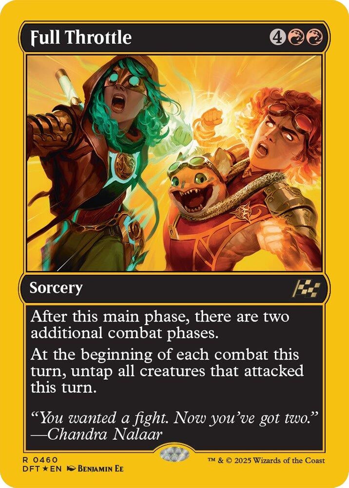 Image for Full Throttle (First-Place Foil) (460) (Foil) (Aetherdrift) (DFT) - Magic: The Gathering