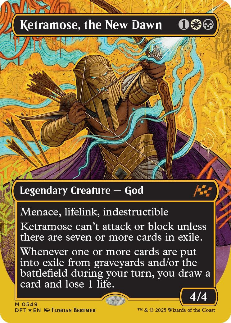Image for Ketramose, the New Dawn (Borderless) (First-Place Foil) (549) (Foil) (Aetherdrift) (DFT) - Magic: The Gathering