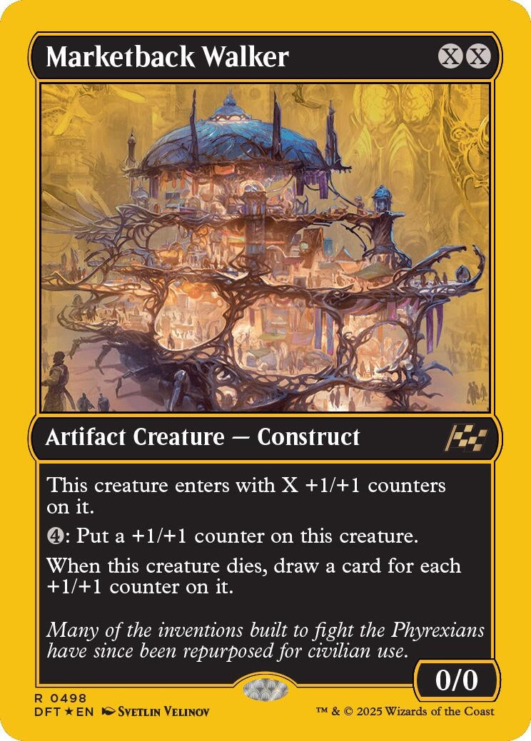 Image for Marketback Walker (First-Place Foil) (498) (Foil) (Aetherdrift) (DFT) - Magic: The Gathering