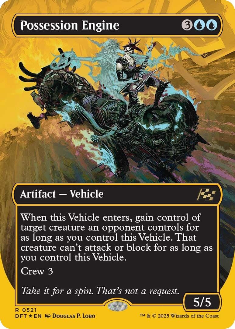 Image for Possession Engine (Borderless) (First-Place Foil) (521) (Foil) (Aetherdrift) (DFT) - Magic: The Gathering