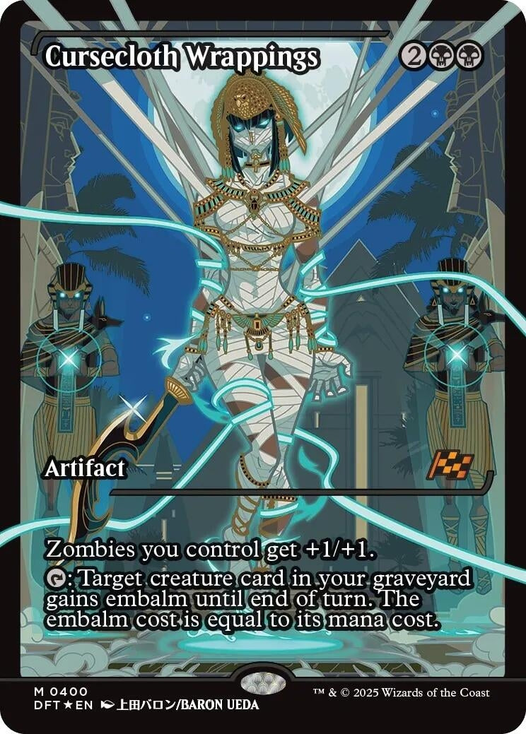 Image for Cursecloth Wrappings (Showcase) (400) (Foil) (Aetherdrift) (DFT) - Magic: The Gathering