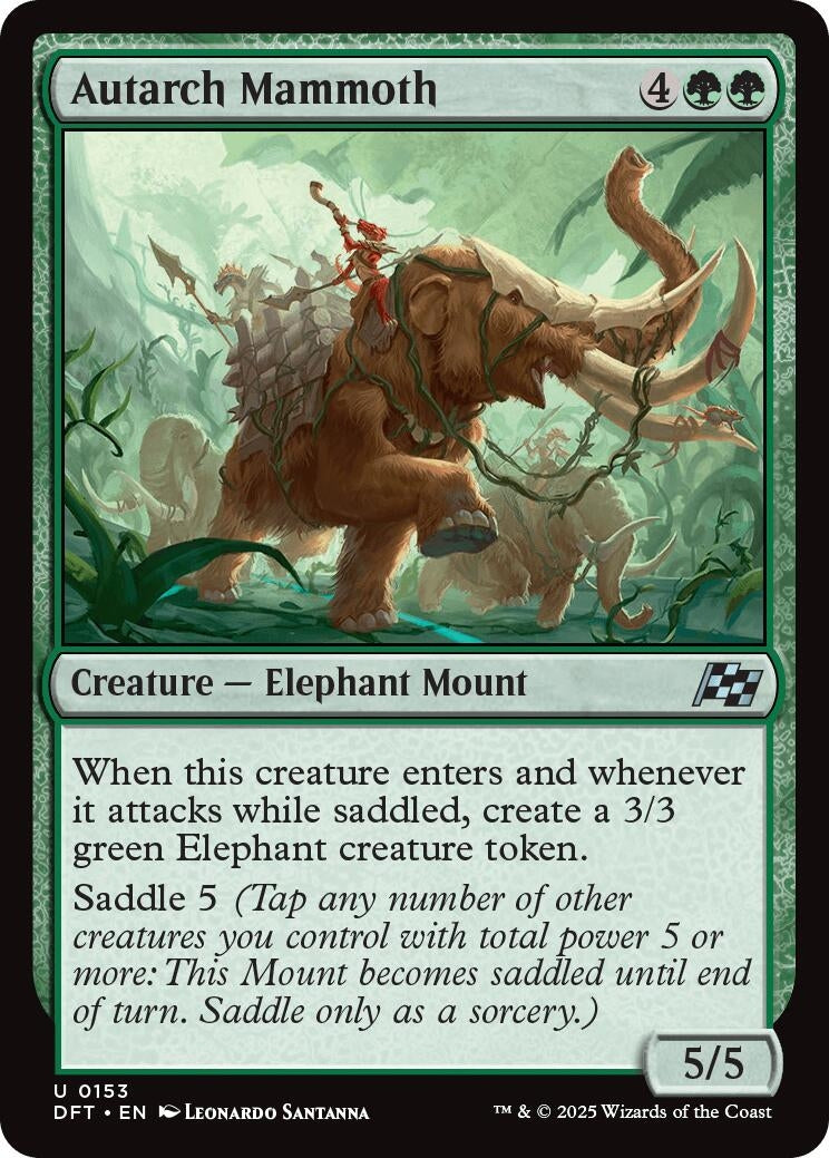 Image for Autarch Mammoth (153) (Aetherdrift) (DFT) - Magic: The Gathering