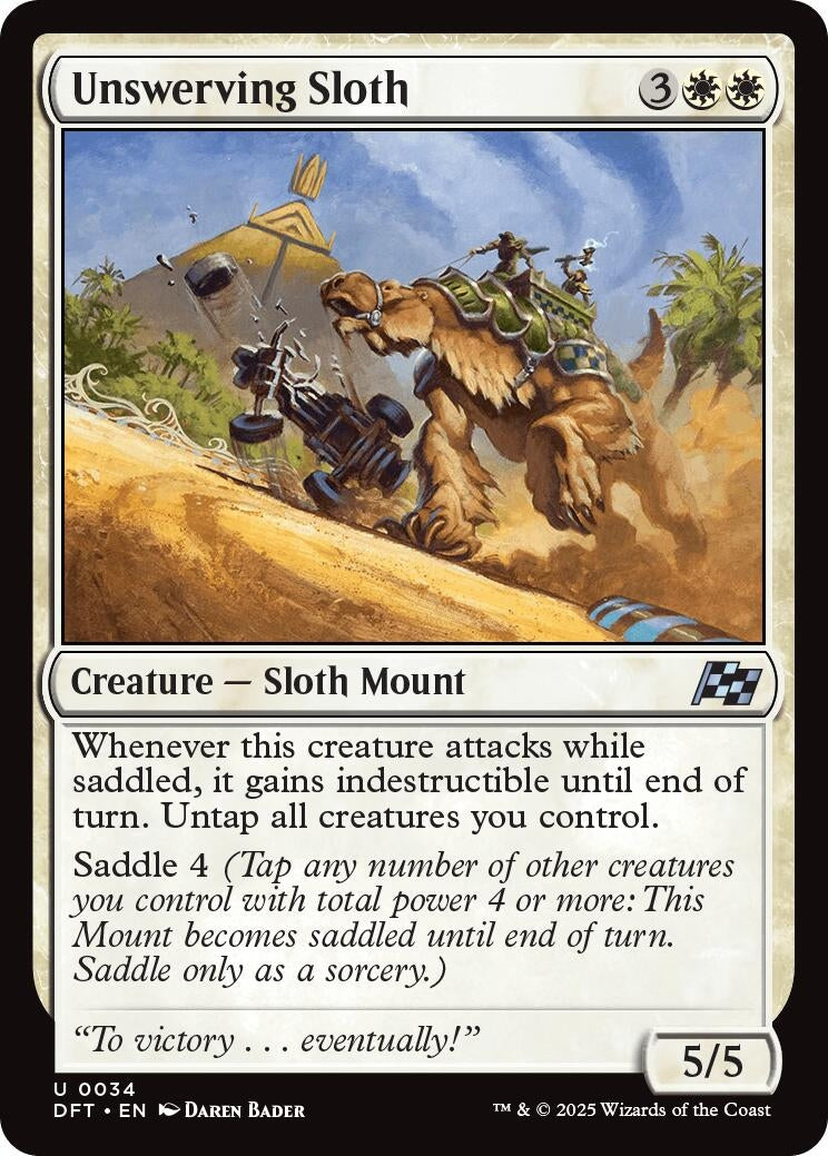 Image for Unswerving Sloth (34) (Foil) (Aetherdrift) (DFT) - Magic: The Gathering