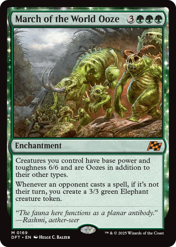 Image for March of the World Ooze (169) (Aetherdrift) (DFT) - Magic: The Gathering