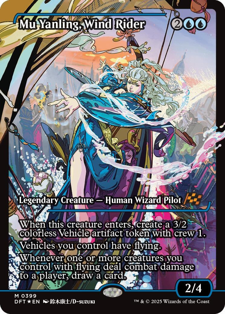 Image for Mu Yanling, Wind Rider (Showcase) (399) (Foil) (Aetherdrift) (DFT) - Magic: The Gathering