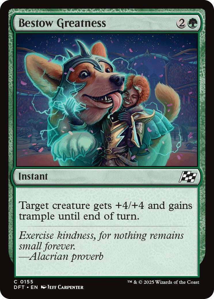 Image for Bestow Greatness (155) (Aetherdrift) (DFT) - Magic: The Gathering