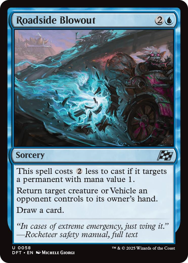 Image for Roadside Blowout (58) (Foil) (Aetherdrift) (DFT) - Magic: The Gathering