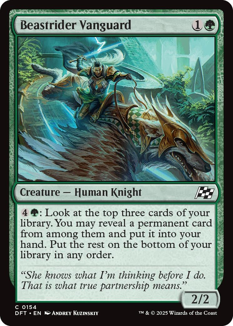 Image for Beastrider Vanguard (154) (Aetherdrift) (DFT) - Magic: The Gathering
